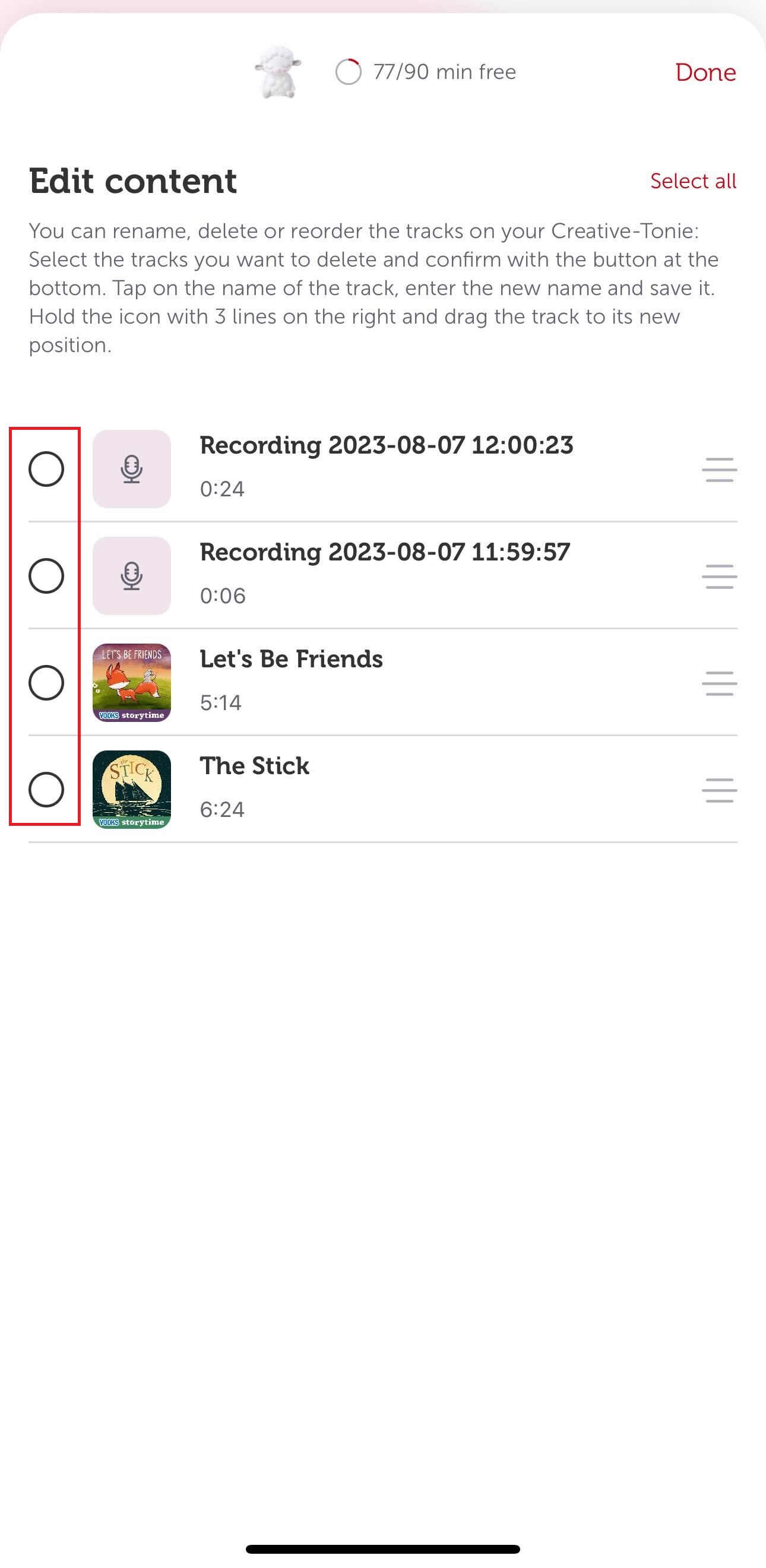 How do I manage content on my Sleepy Sheep Night Light Tonie? – tonies ...