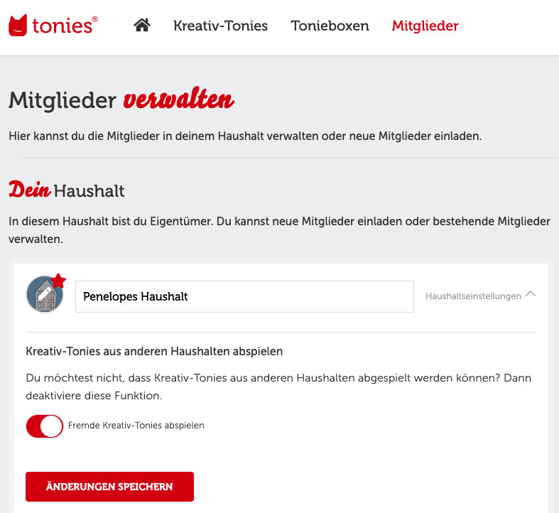 Mitglieder verwalten