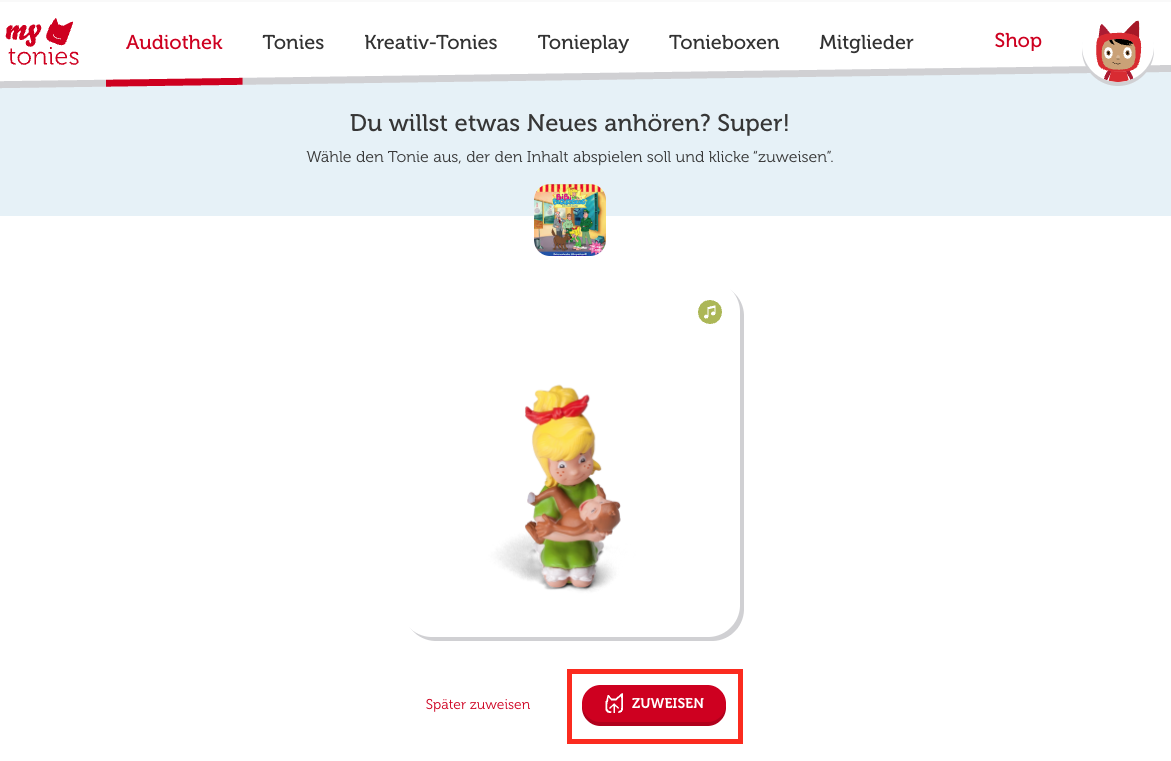 mytonies Audiothek Folge final zuweisen.png