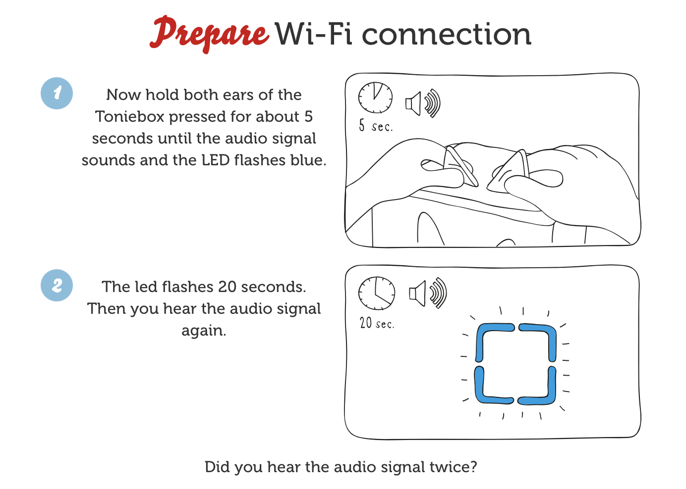 Toniebox LED won't light up blue – tonies® Support